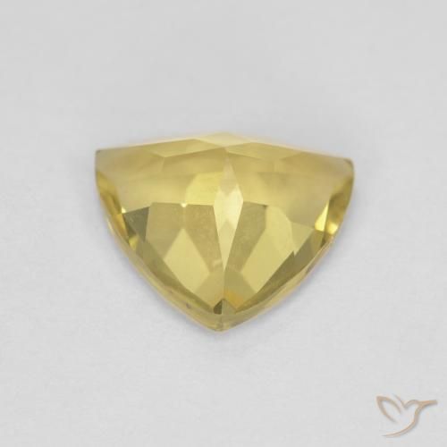 Béryl Jaune moyen naturelle Trillion, 1.34 ct, VVS