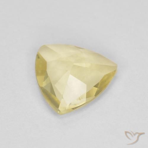 Béryl Jaune moyen naturelle Trillion, 0.75 ct, VVS