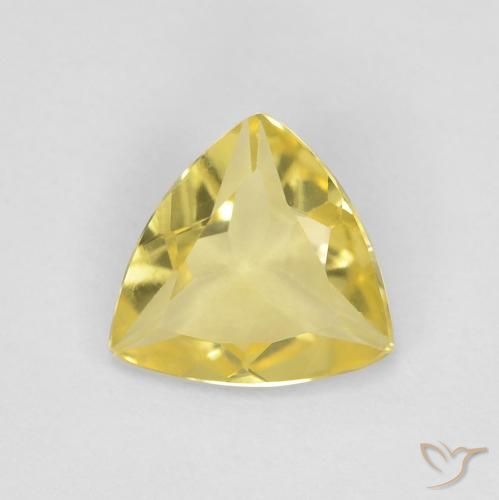 0.79ct Naturel Jaune Toscane Béryl, Trillion, VVS