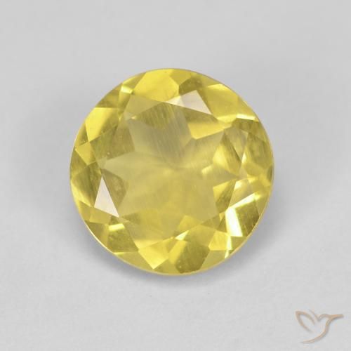 1.54ct Naturel Jaune miel léger Béryl, Tour, VS