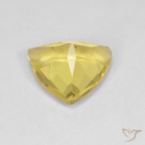 Béryl Medium Light-Yellow naturelle Trillion, 1.26 ct, VS