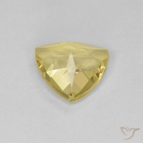 Béryl Medium Light-Yellow naturelle Trillion, 0.77 ct, VS