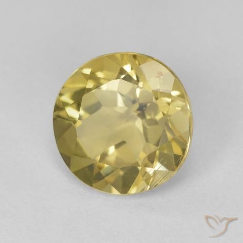 1.58ct Naturel Jaune Toscane Béryl, Tour, VS