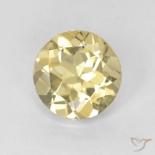 1.53ct Naturel Jaune Dijon très clair Béryl, Tour, VS