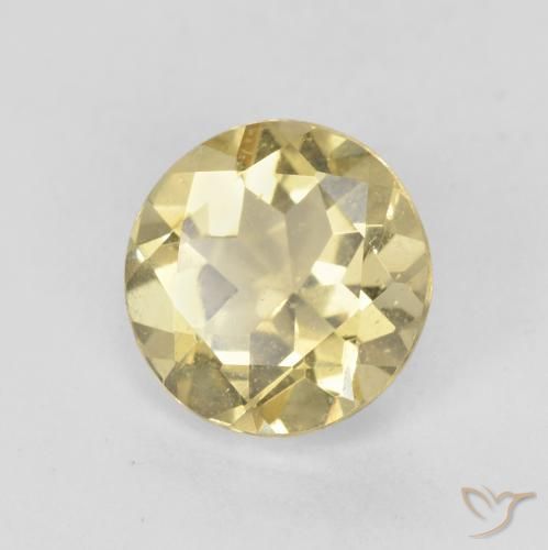 Béryl Jaune Dijon très clair naturelle Tour, 1.53 ct, VS