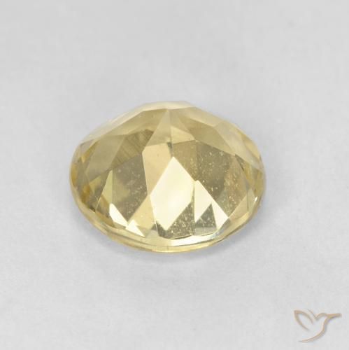 Béryl Jaune Dijon très clair naturelle Tour, 1.53 ct, VS