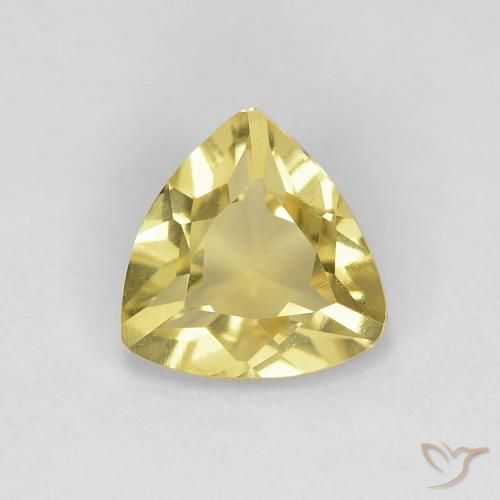 0.92ct Naturel Jaune moelleux Béryl, Trillion, VVS-VS