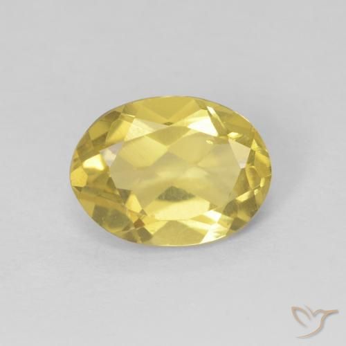 1.17ct Naturel Jaune moyen Béryl, ovale, VS