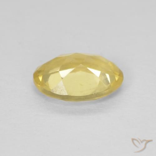 Béryl Jaune moyen naturelle ovale, 1.07 ct, VS
