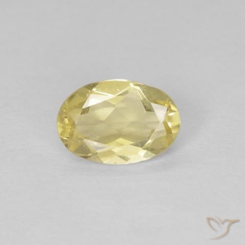 0.64ct Naturel Jaune Dijon très clair Béryl, ovale, VS