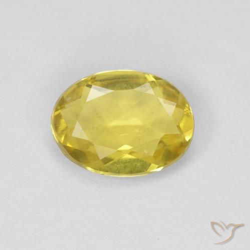 0.95ct Naturel Jaune Toscane Béryl, ovale, VS