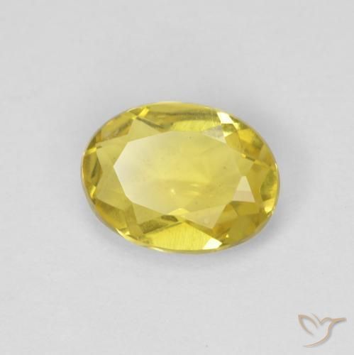 Béryl Jaune Toscane naturelle ovale, 0.95 ct, VS