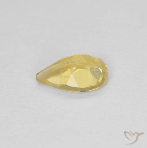 Béryl Orange Doré naturelle En forme de poire, 0.50 ct, VS