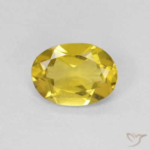 1.01ct Naturel Jaune moyen Béryl, ovale, VS
