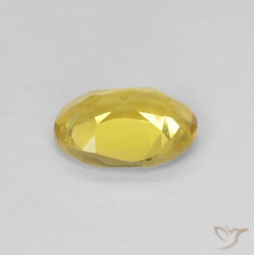 Béryl Jaune moyen naturelle ovale, 1.01 ct, VS