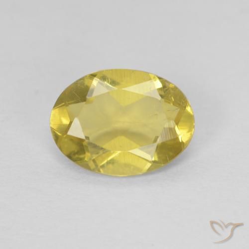 1.01ct Naturel Jaune Toscane Béryl, ovale, VS