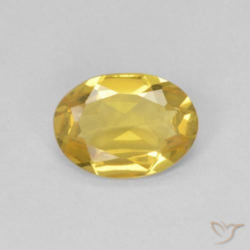 0.88ct Naturel Doré léger Béryl, ovale, VVS