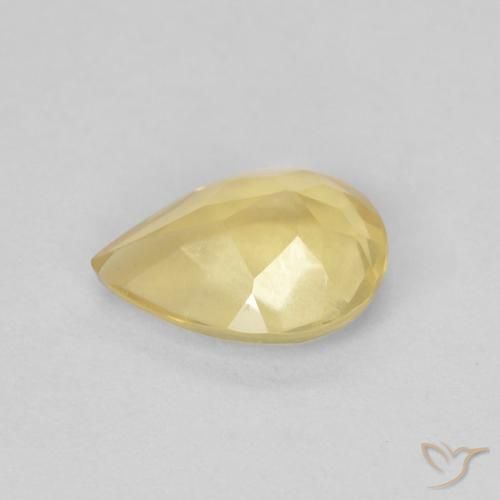 Béryl Doré léger naturelle En forme de poire, 0.97 ct, VVS