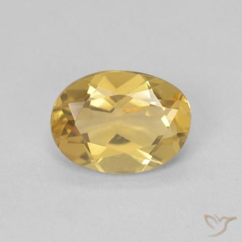 1.12ct Naturel Jaune clair Béryl, ovale, VVS