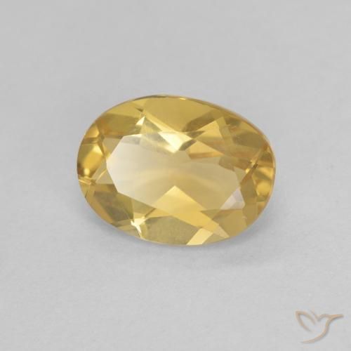 Béryl Jaune clair naturelle ovale, 1.12 ct, VVS