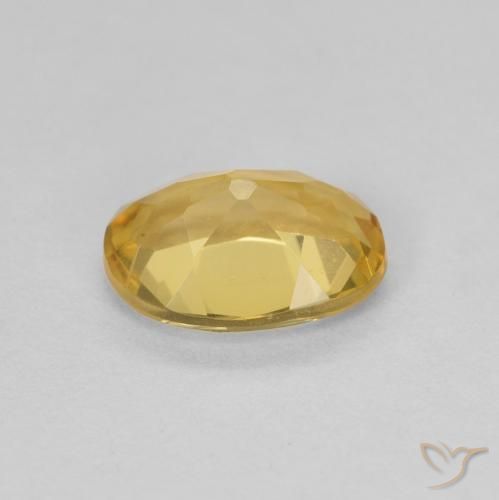 Béryl Jaune clair naturelle ovale, 1.12 ct, VVS
