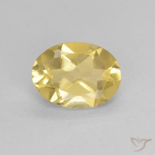 1.17ct Naturel Jaune clair Béryl, ovale, VVS