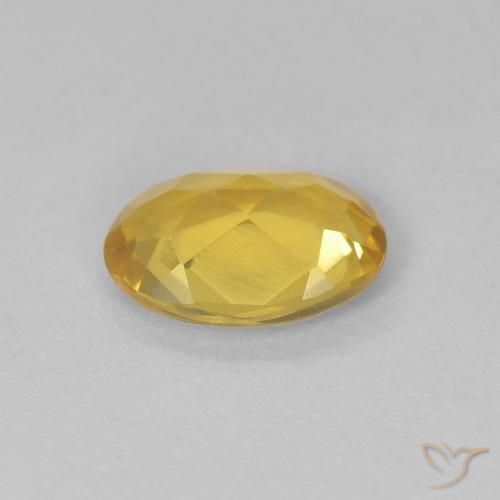Béryl Jaune foncé naturelle ovale, 0.94 ct, VVS