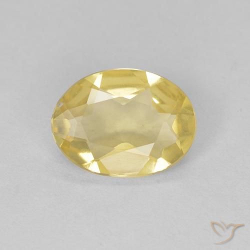 0.82ct Naturel Doré léger Béryl, ovale, VVS
