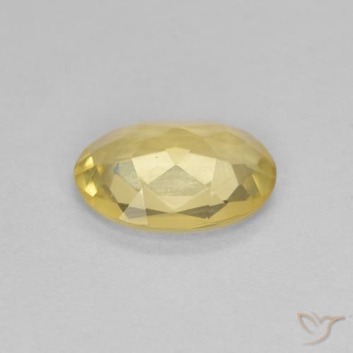Béryl Doré léger naturelle ovale, 0.82 ct, VVS