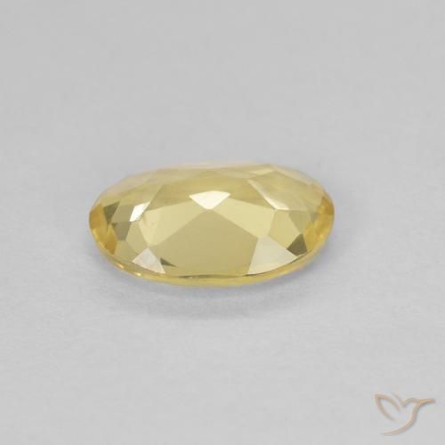 Béryl Doré léger naturelle ovale, 0.80 ct, VVS