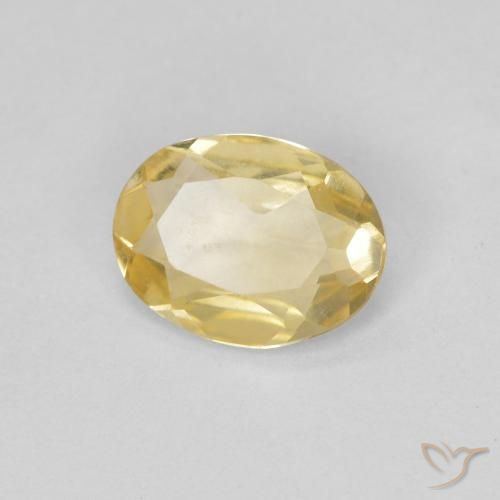 0.84ct Naturel Doré léger Béryl, ovale, VVS