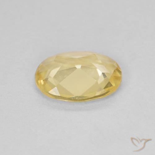 Béryl Doré léger naturelle ovale, 0.84 ct, VVS