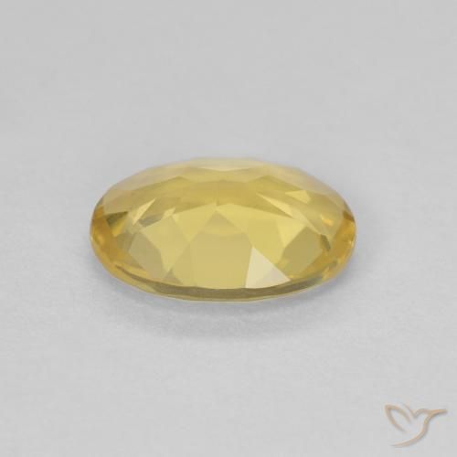 Béryl Jaune doré léger naturelle ovale, 0.97 ct, VVS