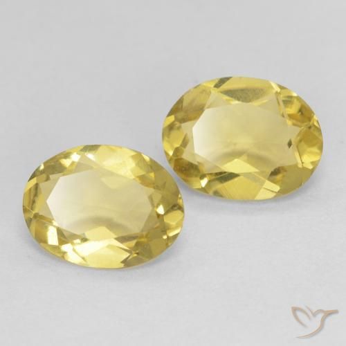 2.05ctw Naturel Jaune clair Béryl, ovale, VVS-VS