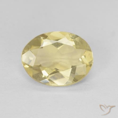 1.45ct Naturel Jaune Dijon très clair Béryl, ovale, VVS