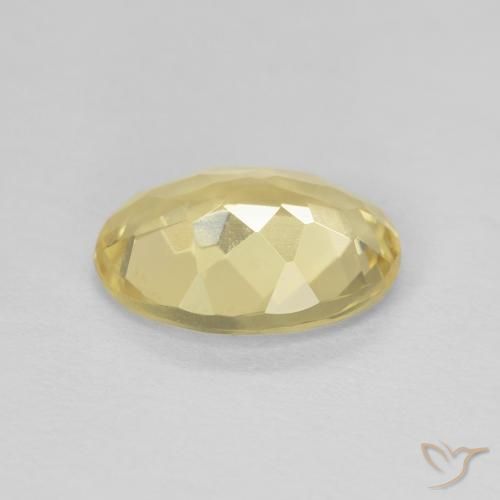 Béryl Jaune clair naturelle ovale, 1.40 ct, VVS