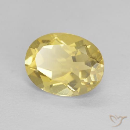 Béryl Doré léger naturelle ovale, 1.70 ct, VVS