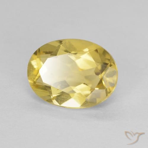 1.75ct Naturel Doré léger Béryl, ovale, VVS