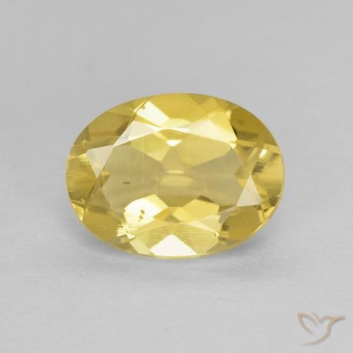 Béryl Doré léger naturelle ovale, 1.75 ct, VVS