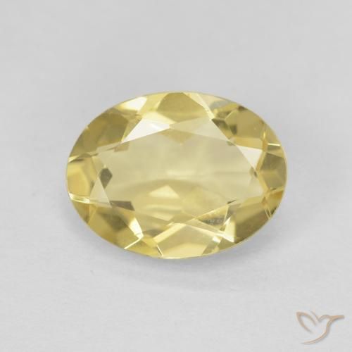 1.48ct Naturel Jaune clair Béryl, ovale, VVS