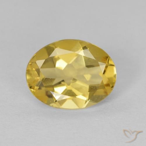 1.62ct Naturel Jaune clair Béryl, ovale, VVS