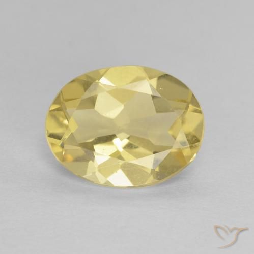1.54ct Naturel Doré léger Béryl, ovale, VVS