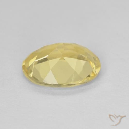 Béryl Doré léger naturelle ovale, 1.54 ct, VVS