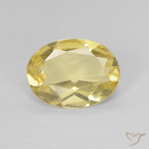 1.42ct Naturel Jaune clair Béryl, ovale, VVS