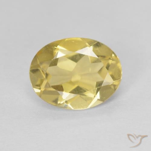 1.60ct Naturel Jaune doré léger Béryl, ovale, VVS