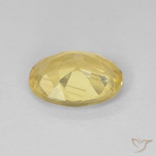 Béryl Jaune doré léger naturelle ovale, 1.60 ct, VVS