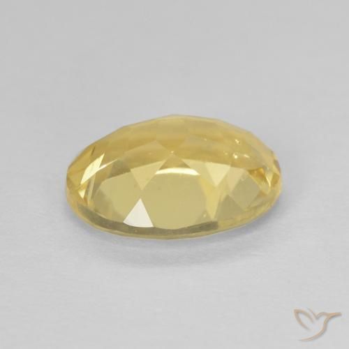 Béryl Jaune clair naturelle ovale, 1.75 ct, VVS