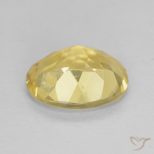 Béryl Jaune clair naturelle ovale, 2.22 ct, VVS