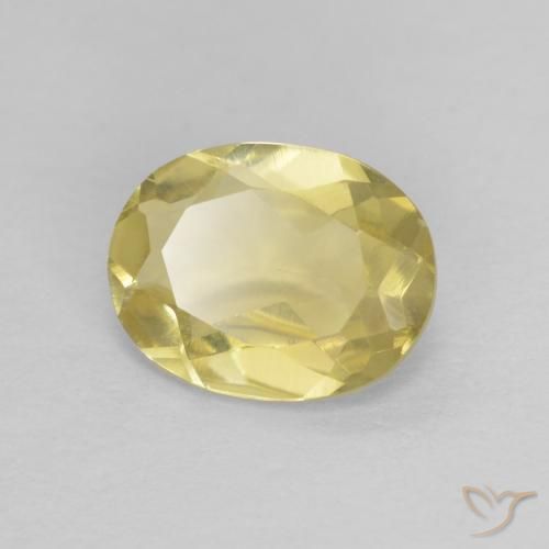 1.00ct Naturel Jaune doré Béryl, ovale, VVS