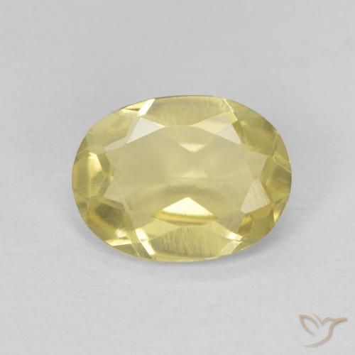 Béryl Jaune doré naturelle ovale, 1.00 ct, VVS